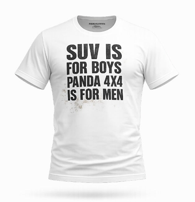 T-shirt SUV IS FOR BOYS, PANDA 4X4 IS FOR MEN